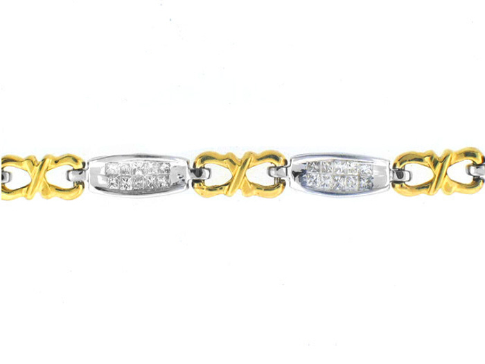 14KT TWO-TONE GOLD,  PR 2.00CTW