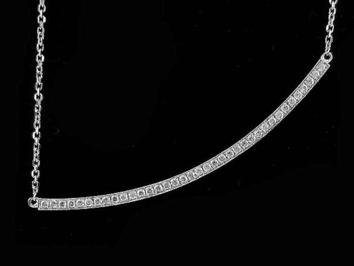 14KT W/GOLD, RD 0.37CTW, 16-INCH CHAIN