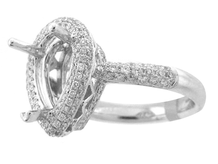 14KT W/GOLD,  RD 0.69CTW