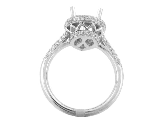 14KT W/GOLD,  RD 0.69CTW