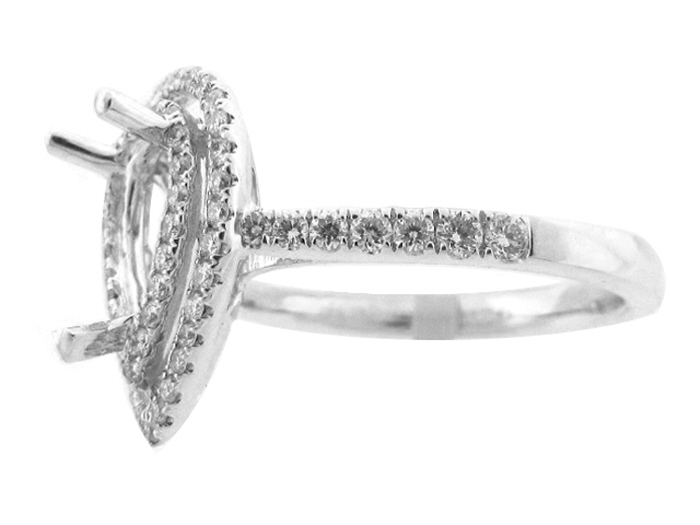 14KT W/GOLD, RD 0.51CTW