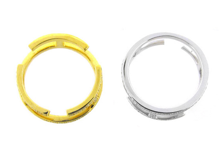 18KT W & Y/GOLD,  RD 0.86CTW