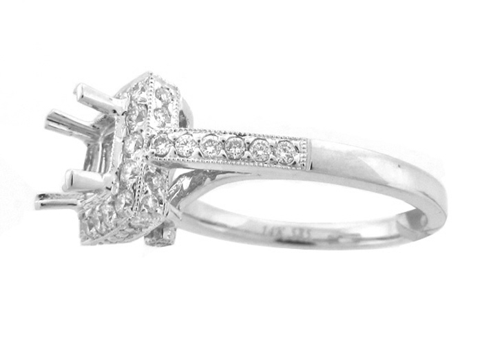 14KT W/GOLD,  RD 0.56CTW