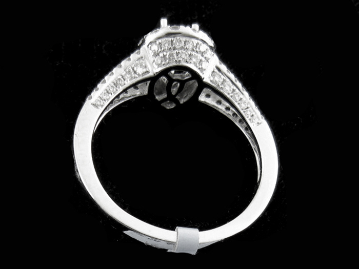 14KT W/GOLD, RD 0.73CT, 8X5