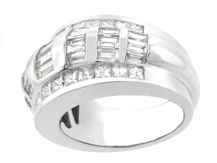 14kt W/GOLD, BAG 1.59CTW,  PR 1.39CTW