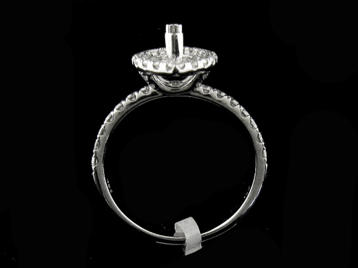 18KT W/GOLD, RD 0.80CTW