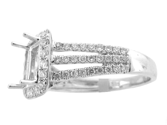 14KT W/GOLD,  RD 0.54CTW