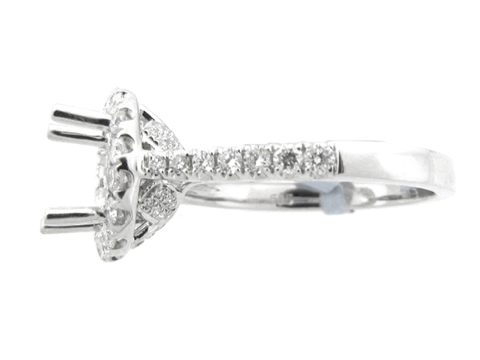 14KT W/GOLD,  RD 0.59CTW