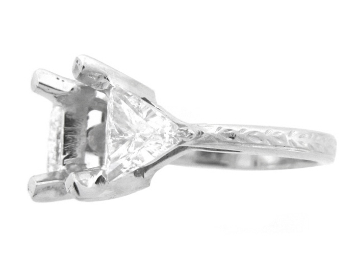 14KT W/GOLD, TRI 0.81CTW