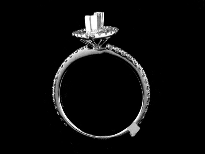 14KT W/GOLD, RD 0.57CTW, 12X6