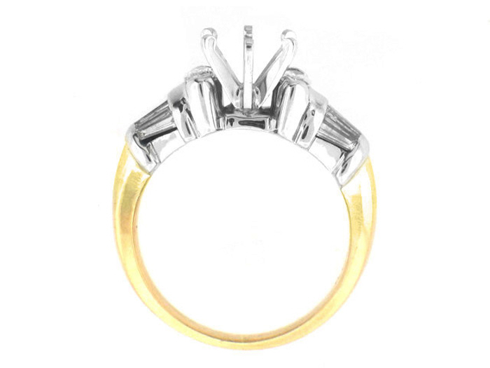 14KT TWO-TONE GOLD,  BAG 0.30CTW, RD 0.50CTW,  MQ 0.20CTW
