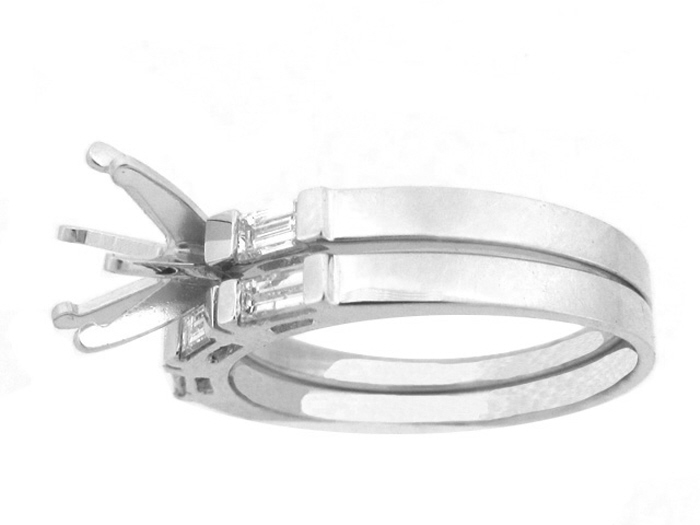 14KT W/GOLD 2-PIECE SET, BAG 0.35ct