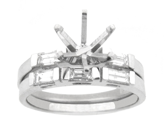 14KT W/GOLD 2-PIECE SET, BAG 0.35ct