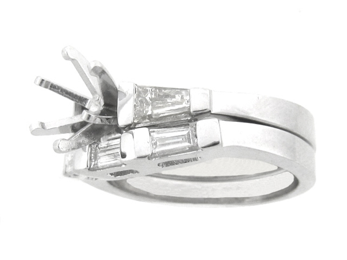 14KT W/GOLD 2-PIECE SET, BAG 0.78CTW