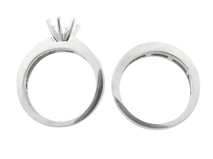 14KT W/GOLD 2-PIECE SET, PR 0.81CTW