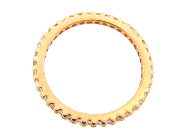 14KT R/GOLD, RD 0.68CTW