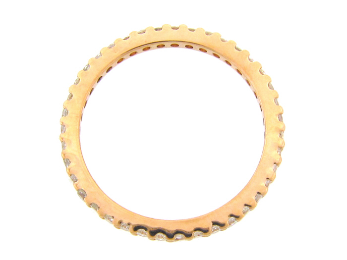 14KT R/GOLD, RD 0.68CTW