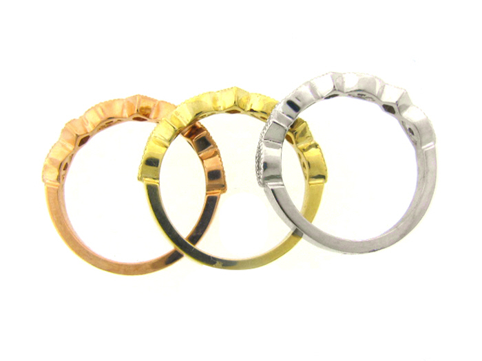 14KT R/W/Y GOLD, RD 0.67CTW