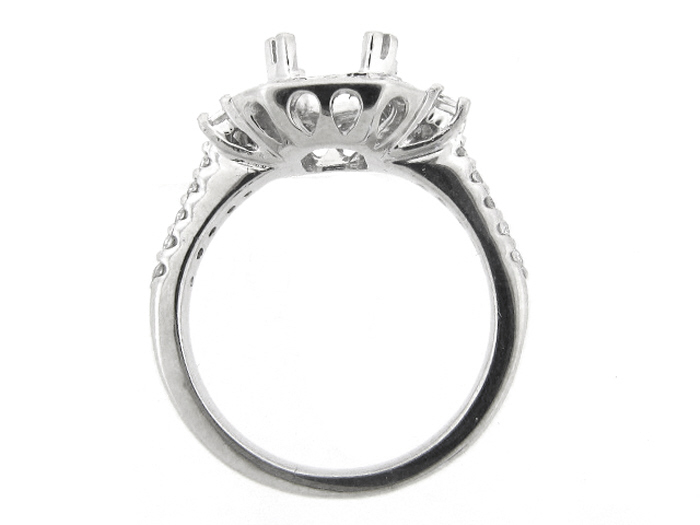 14KT W/GOLD,  RD 0.38CTW, BAG 0.25CTW