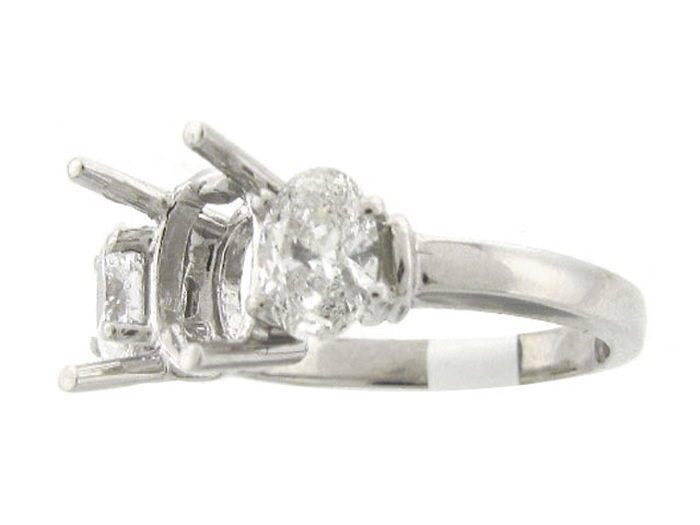14KT W/GOLD, OV 0.97CTW