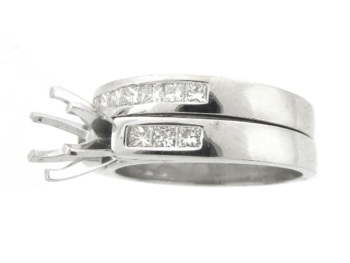 14KT W/GOLD 2-PIECE SET, PR 0.30CTW