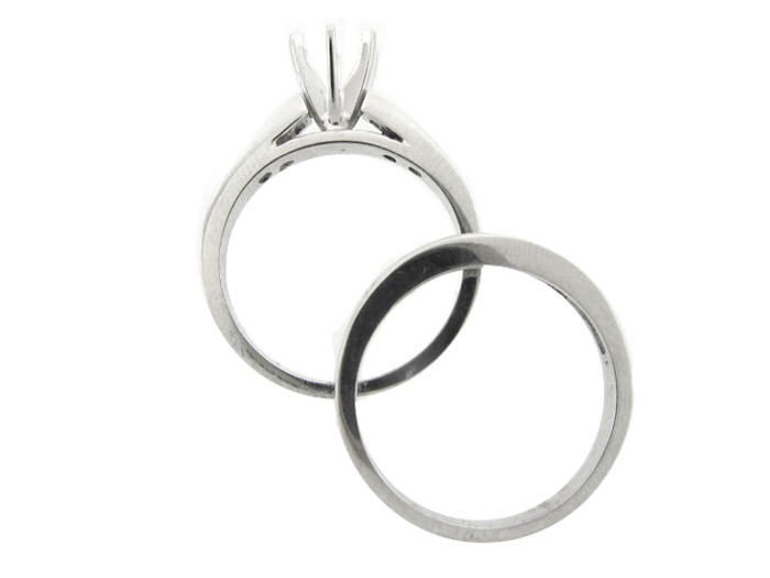 14KT W/GOLD 2-PIECE SET, PR 0.30CTW