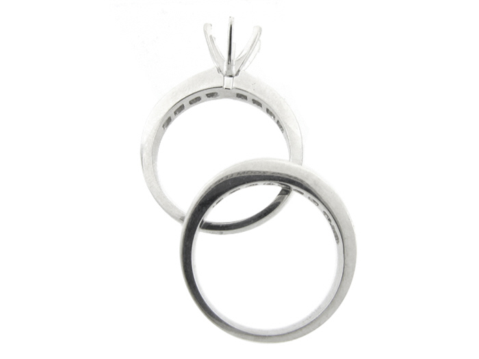 14KT W/GOLD 2-PIECE SET,  PR 1.68CTW