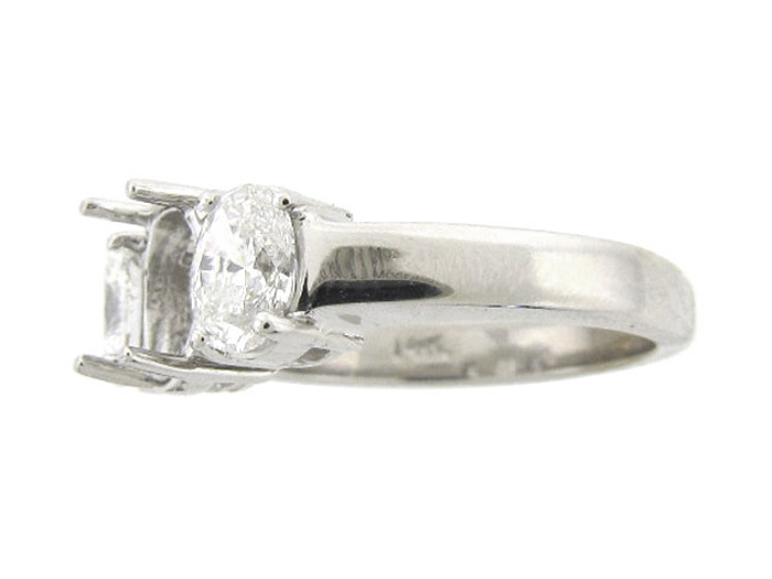 14KT W/GOLD, OV 1.00CTW