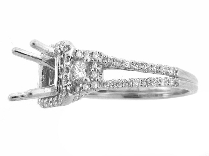 14KT W/GOLD, RD 0.50CTW, PR 0.25CTW