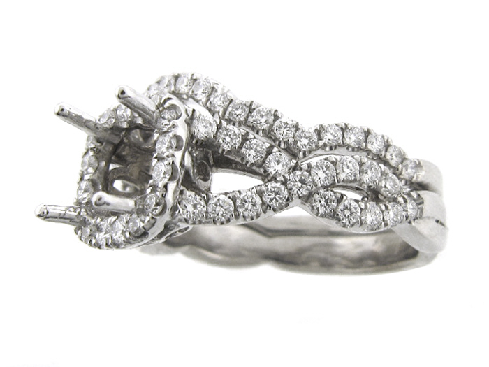 14KT W/GOLD 2-PIECE SET, RD 1.25CTW