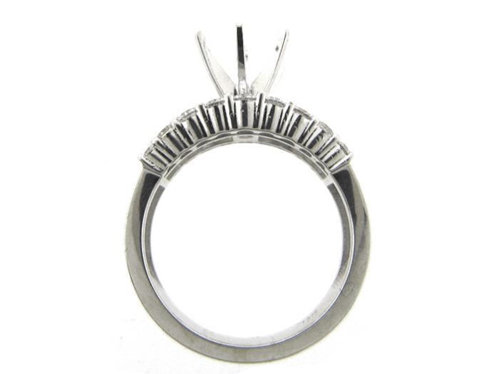 14KT W/GOLD, RD 0.70CTW, BAG 0.74CTW