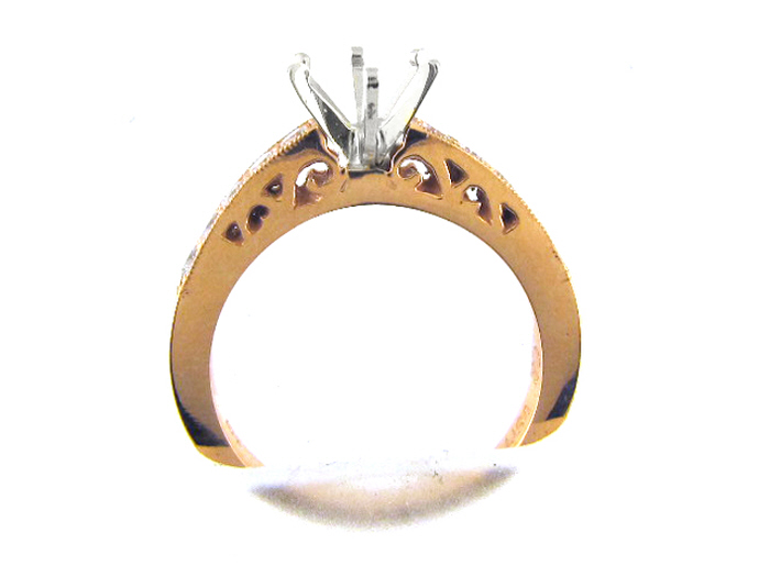 14K R/GOLD, RD 0.32CTW