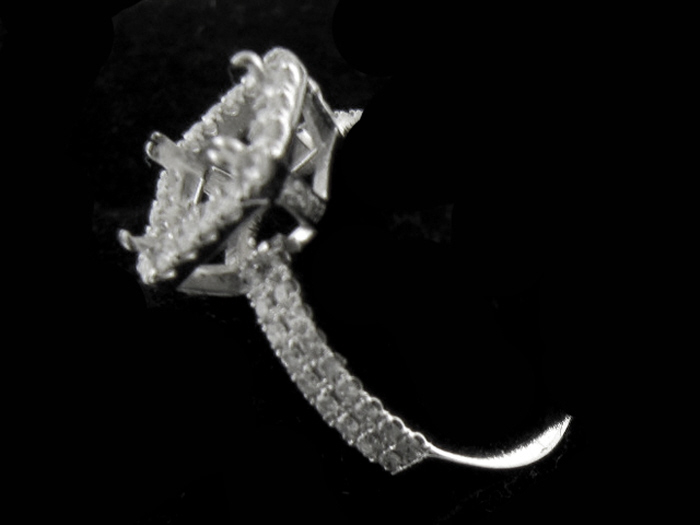 14KT W/GOLD, RD 0.60CTW