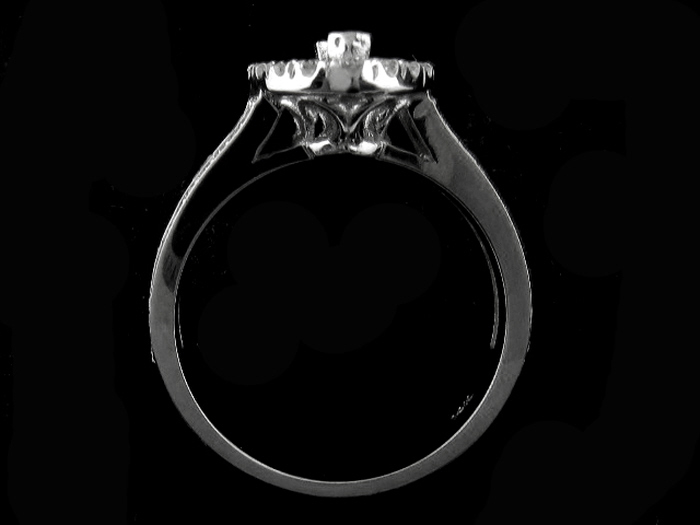 14KT W/GOLD, RD 1.05CTW