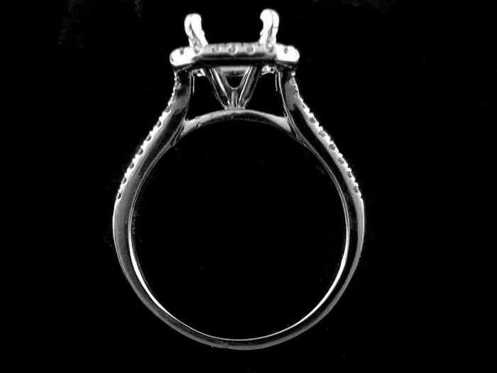 14KT W/GOLD, RD 0.59CT