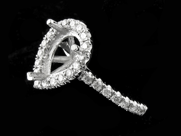 14KT W/GOLD, RD 0.43CTW