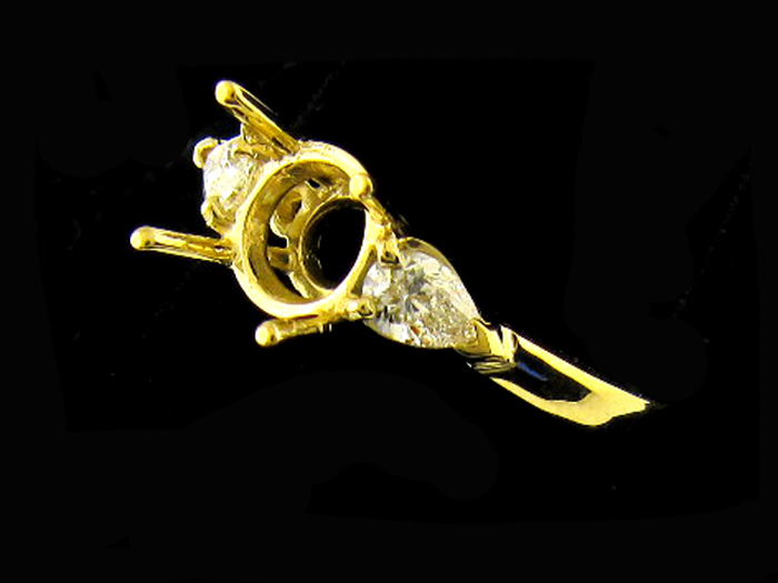 14KT Y/GOLD, P/S 0.38CTW