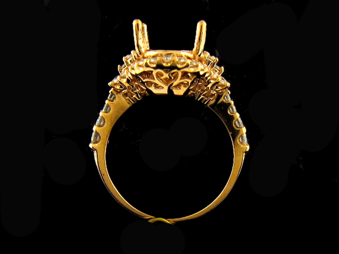 14KT R/GOLD, RD 0.69CTW