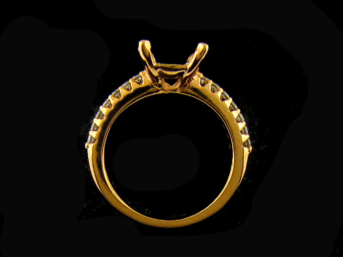 14KT R/GOLD, RD 0.18CTW