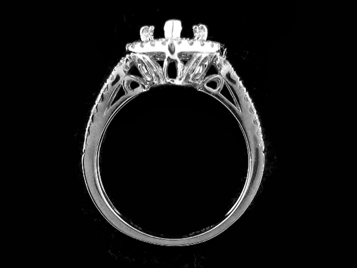 14KT W/GOLD,  RD 0.69CTW