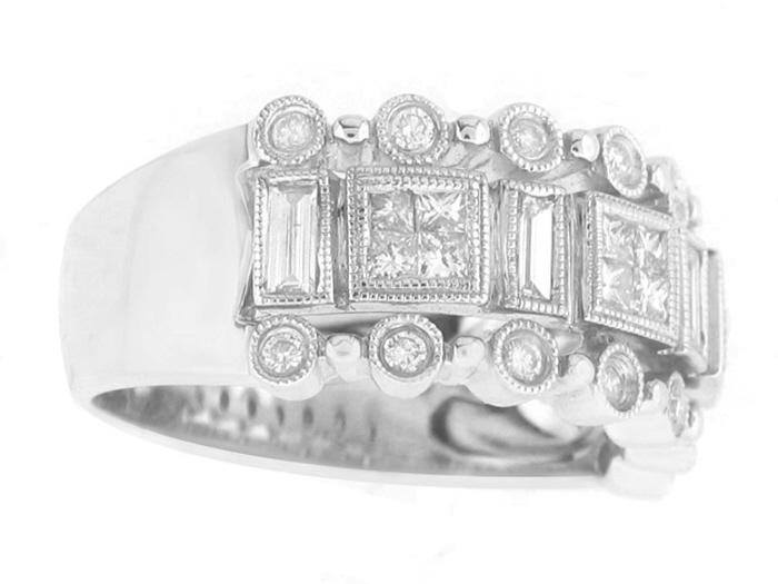 18KT W/GOLD, BAG 0.27CTW, RD 0.18CTW, PR 0.35CTW
