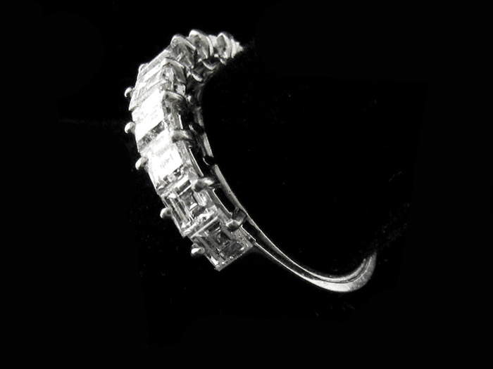 14KT W/GOLD, ASSCHER 3.00CTW