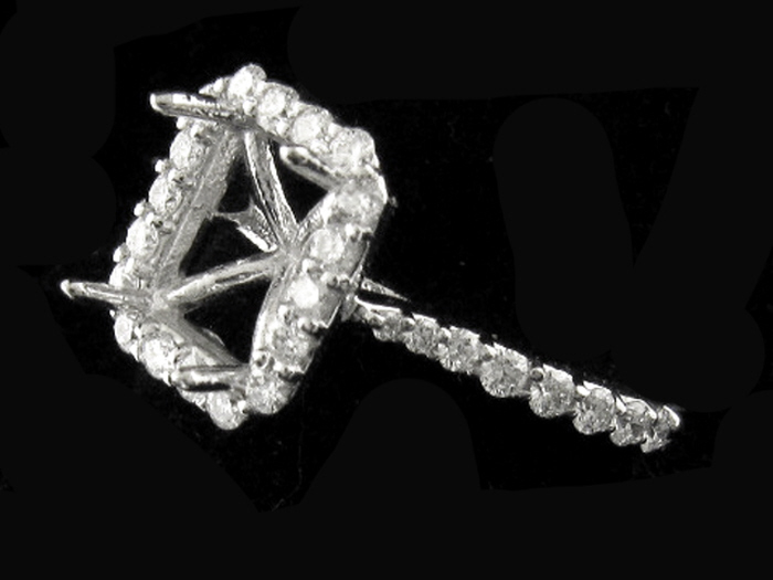 14KT W/GOLD, RD 0.60CTW