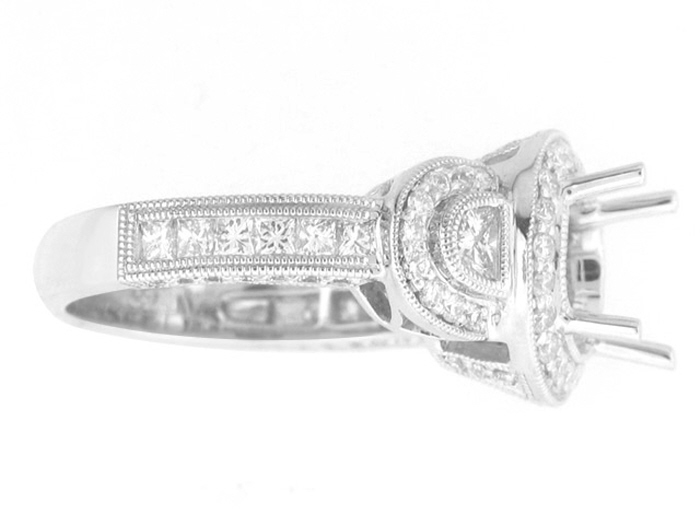 18KT W/GOLD, RD 0.65CTW, PR 0.41CTW, HM 0.29CTW, 2CT
