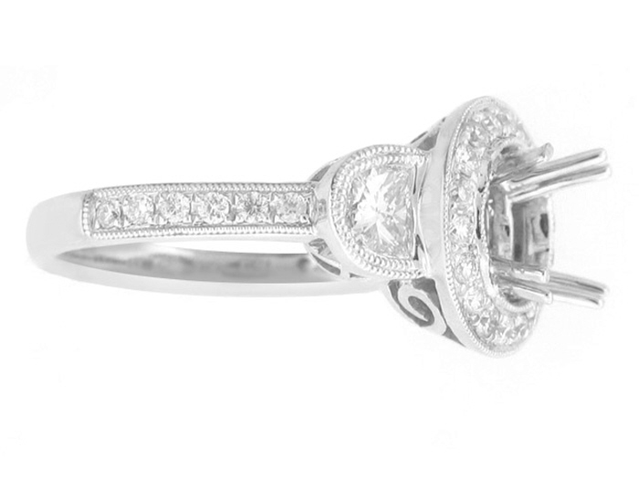 18KT W/GOLD, RD 0.38CTW, HM 0.42CTW