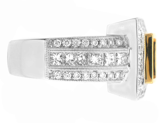 18KT TWO-TONE GOLD, PR 0.98CTW, RD 0.67CTW