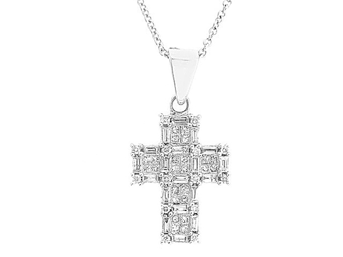 14kt w/gold D 1.00cts (RD/BG/Pcut)