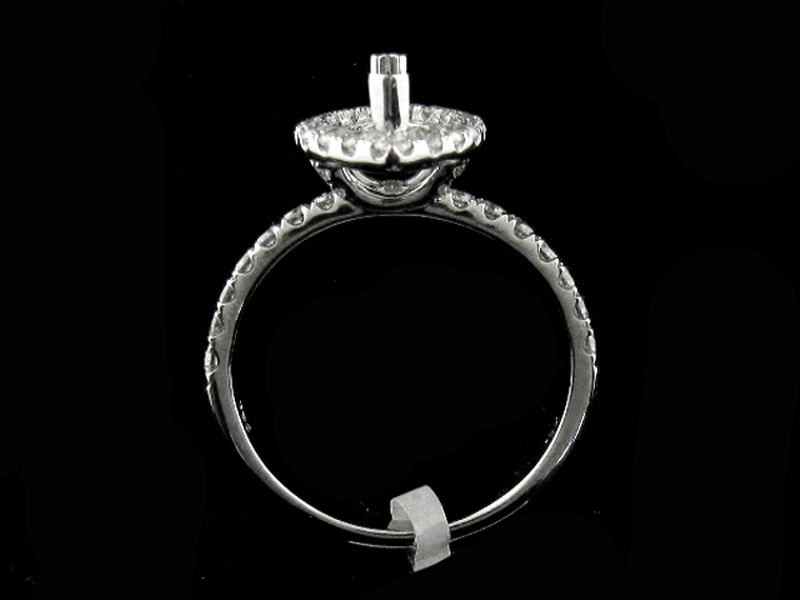 18KT W/GOLD, RD 0.80CTW